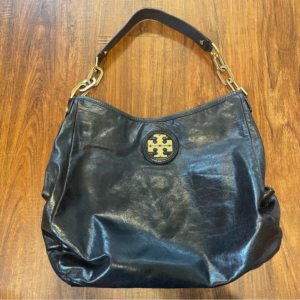 Tory Burch Black Hobo-Style Bag